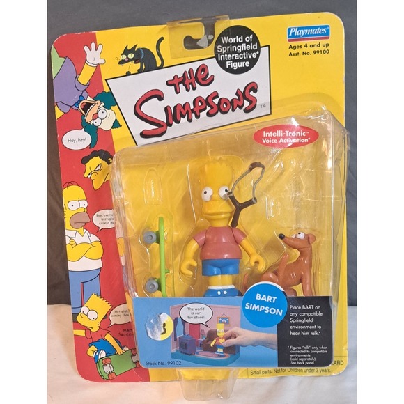 Playmates Toys Other - Vintage 2000 Playmates The Simpsons Bart Simpson Interactive Figure MOC Rare